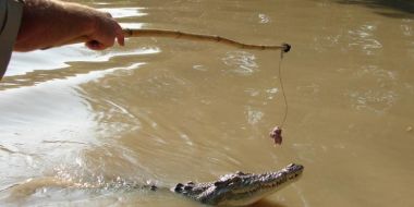 Lagi Pasang Umpan Memancing Warga Telukdalam Inhil Diterkam